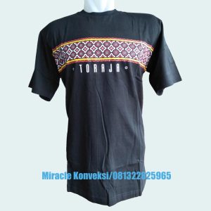 Oblong Tshirt Motif Toraja